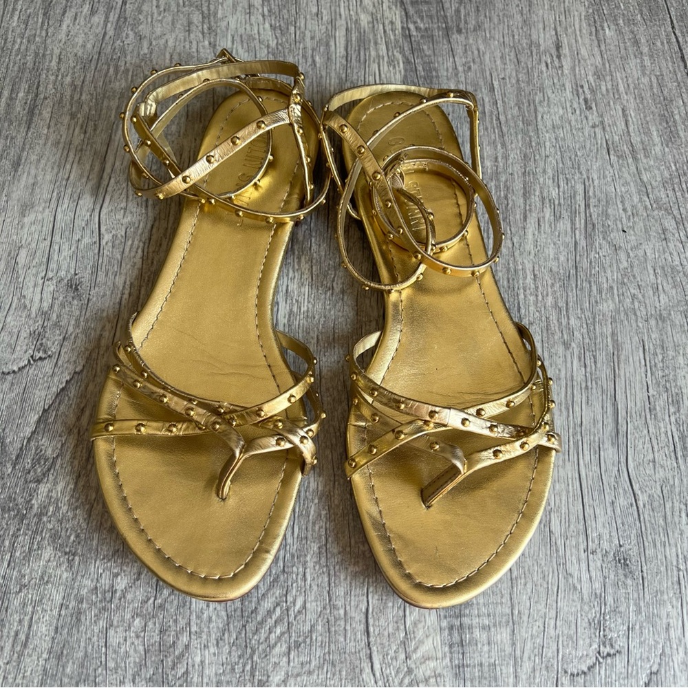 Colin Stuart Gold Sandals Women’s Size 8.5